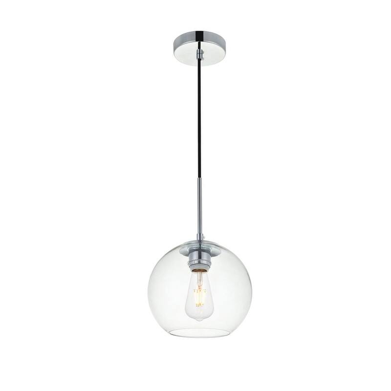 1-Light Pendant with 8 inch Clear Glass