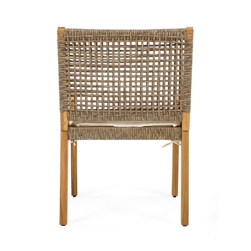 Christopher Knight Home- Elowen Acacia Wood Outdoor Dining Chair