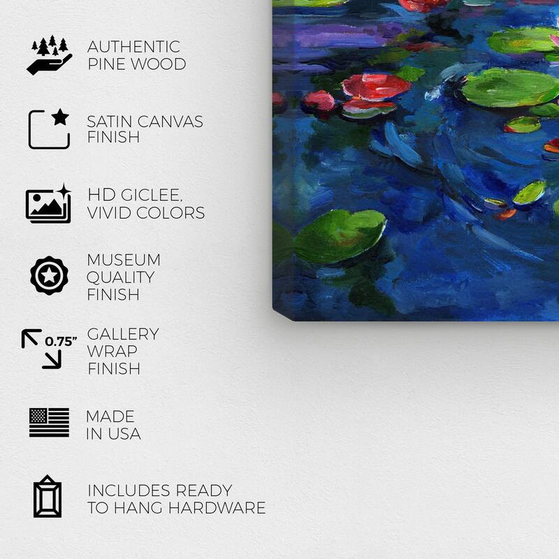 Wynwood Studio Canvas Floral and Botanical Doll Memories - House of lilies Blue and Modern & Contemporary Wall Art Canvas Print