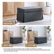 preview thumbnail 111 of 152, Rectangle Chenille Upholstered Storage Ottoman