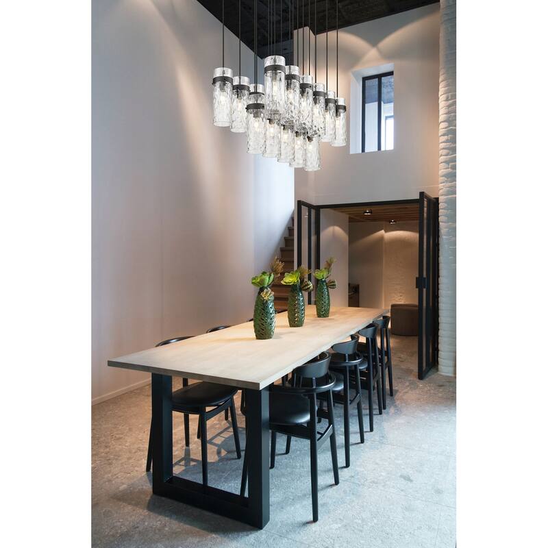 Z-Lite 7002P5-17L Fontaine 17 Light 44" Wide Linear Chandelier