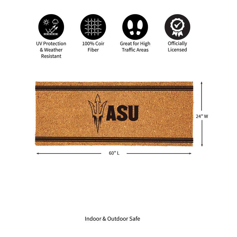 Arizona State University Monochrome Indoor/Outdoor Coir Door Mat