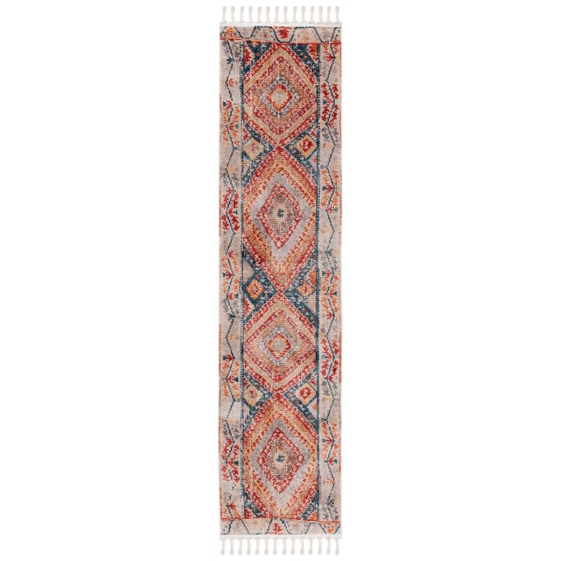 SAFAVIEH Farmhouse Ladeana Boho Tribal Polyester Rug