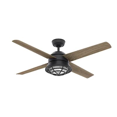 Casablanca 54" Seafarer Outdoor Ceiling Fan with LED Light Kit and Wall Control - Nautical - Coastal - DAMP RATED!