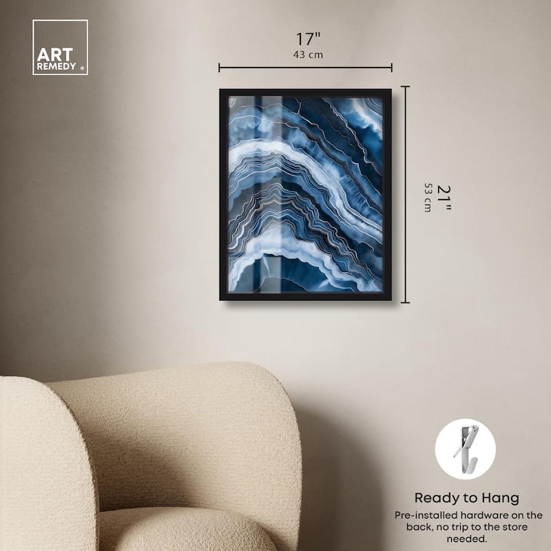 Azure Abyss Layers Shadowbox by Art Remedy