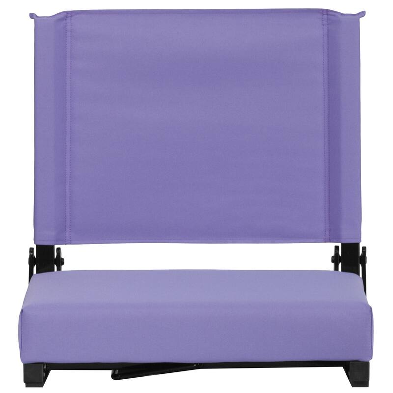 2 Pack 500 lb. Rated Lightweight Stadium Chair-Handle-Padded Seat