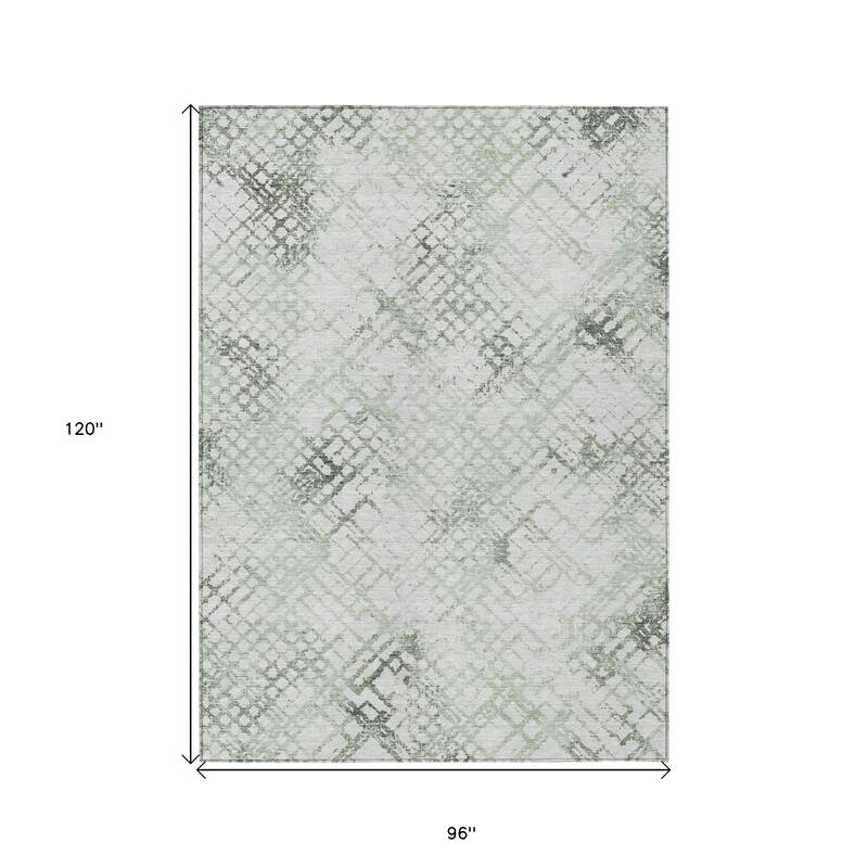 HomeRoots Geometric Transitional Rectangle Outdoor Rug