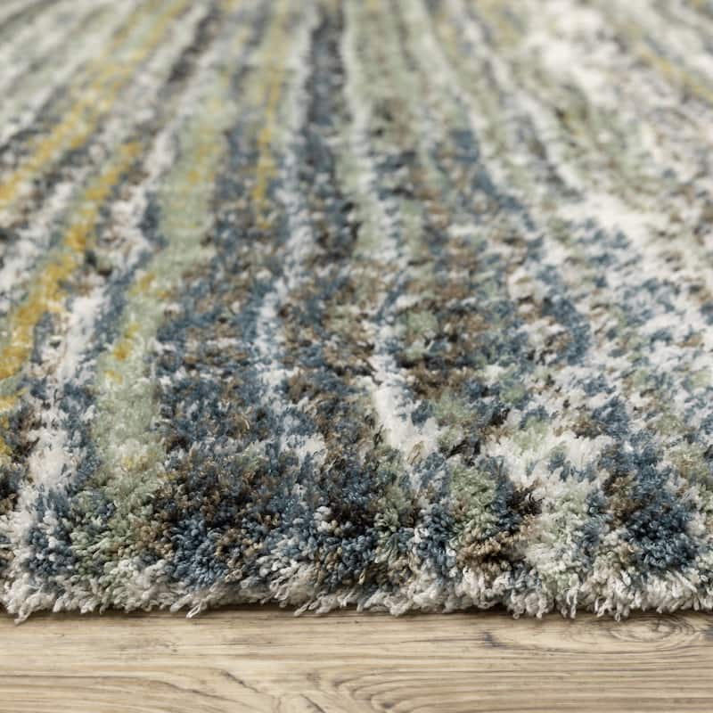 HomeRootsGeometric Industrial Runner Area Rug