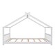 preview thumbnail 42 of 57, Roomfitters Twin Size House Bed with Wooden Frame, Modern Loft Design, Grey