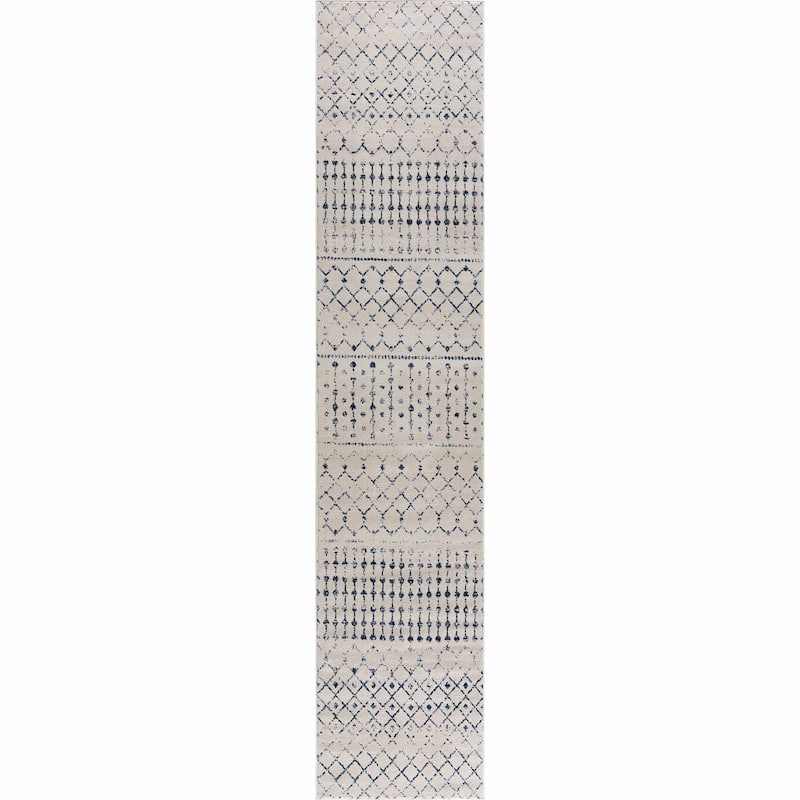 Tigris Tanu Moroccan Trellis Farmhouse Boho Area Rug