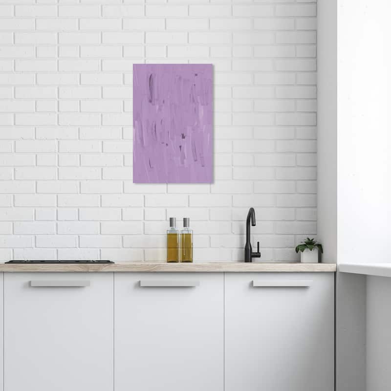 Wynwood Studio Canvas Abstract Purple Spreading Purple and Modern & Contemporary Wall Art Canvas Print - 24 x 16