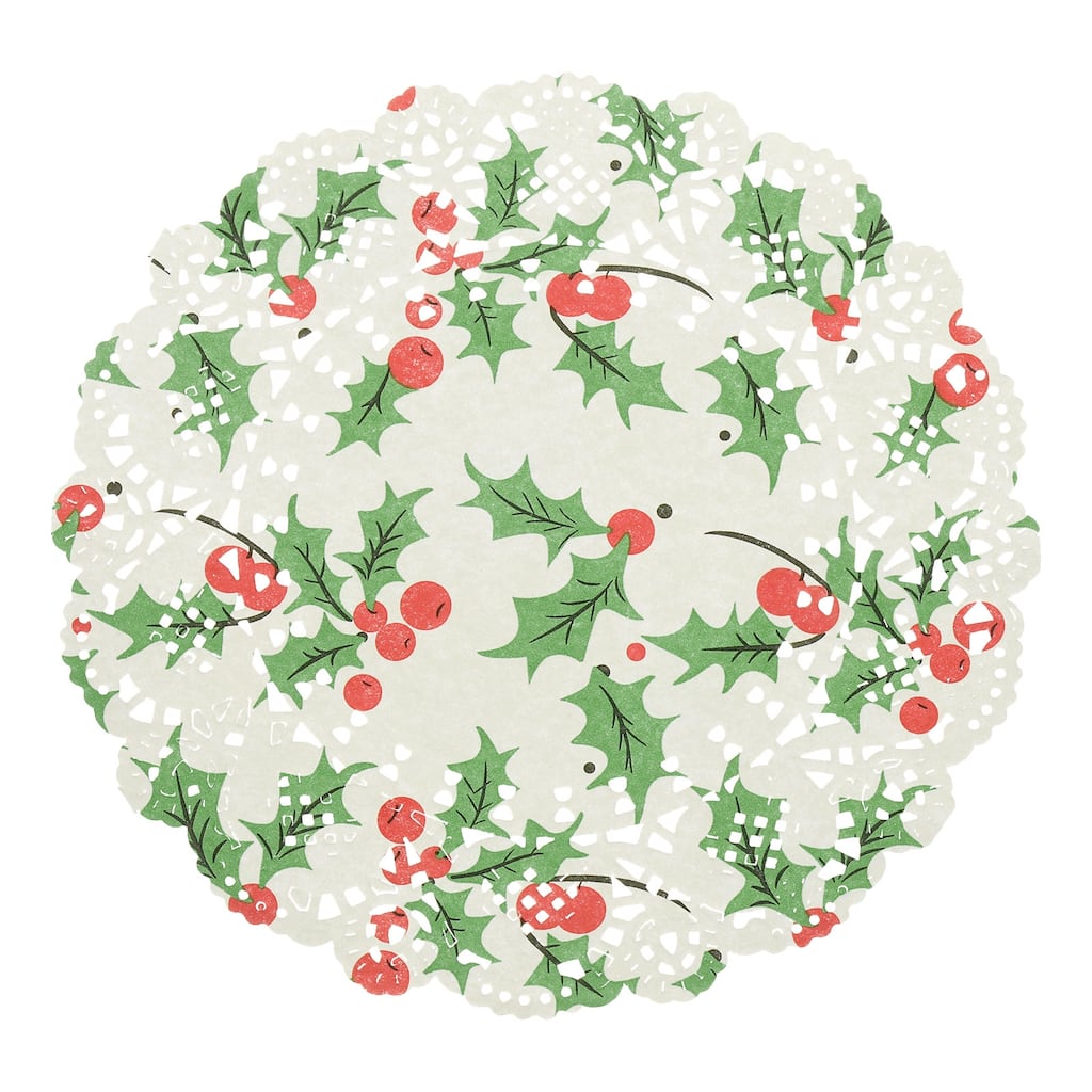 Paper Doilies Round Lace Decorative Placemats, Multicolor