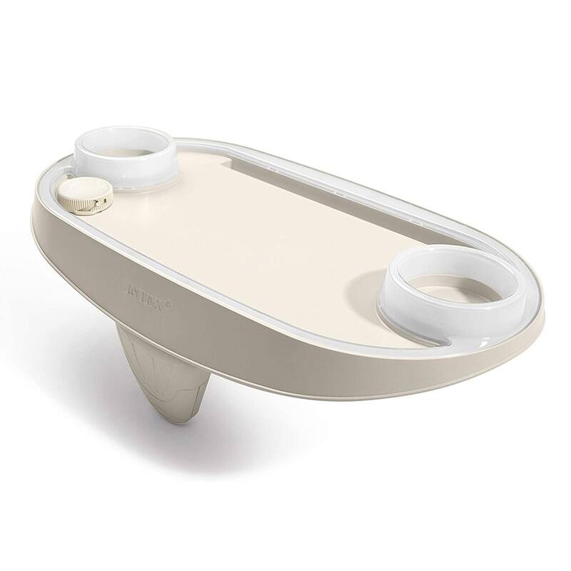 Intex PureSpa Plus Portable Inflatable Hot Tub Jet Spa w/ Phone Tray Accessory - 126
