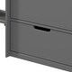 preview thumbnail 6 of 8, Elegant Twin Loft Bed with Built-in Drawers, Bookshelf and Chest, Sturdy construction & Unique design, Maximized Space, Grey