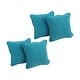 preview thumbnail 6 of 19, Blazing Needles 18-Inch Microsuede Throw Pillows (Set of 4) Aqua Blue