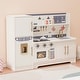 preview thumbnail 1 of 5, Wooden Pretend Kitchen Playset with Refrigerator, Oven, and Sink Kitchens
