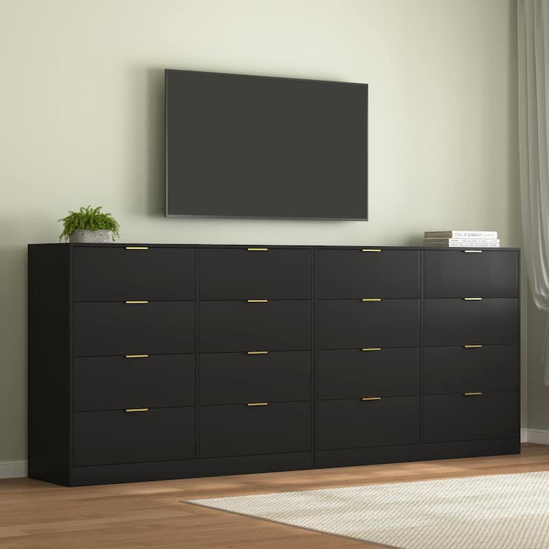 8 Drawers Dresser for Bedroom, Wood Bedroom Dresser Modern Drawer Chest, 8 Chest of Drawer, Tall Dresser for Closet