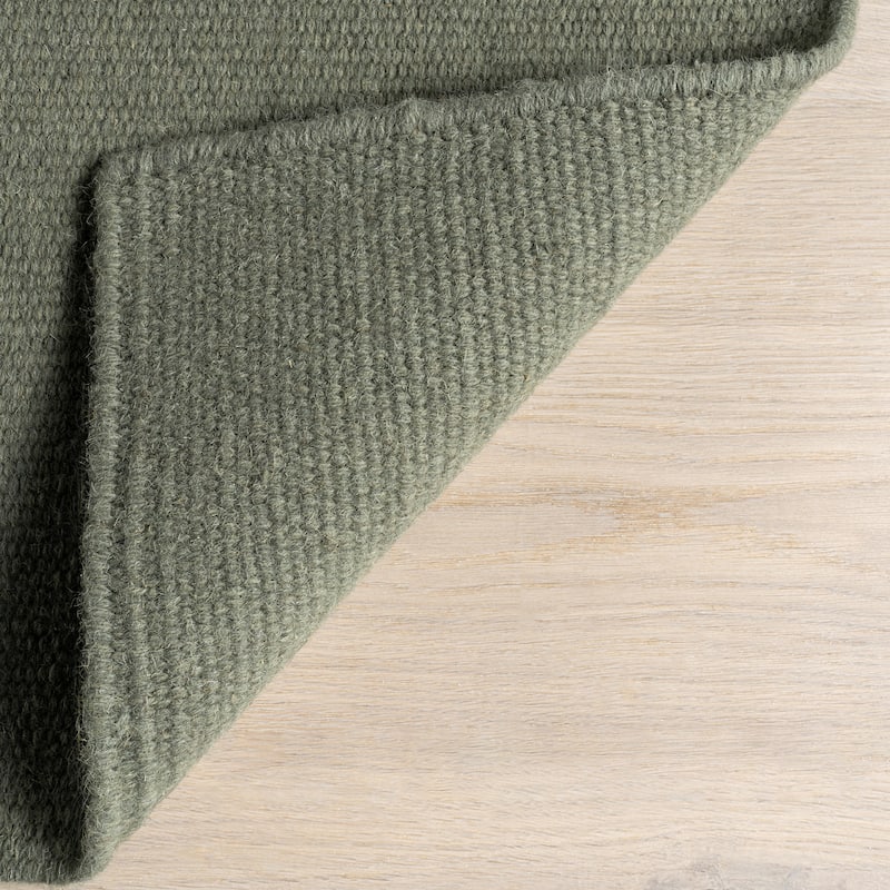 Elowen Double Striped Wool Area Rug
