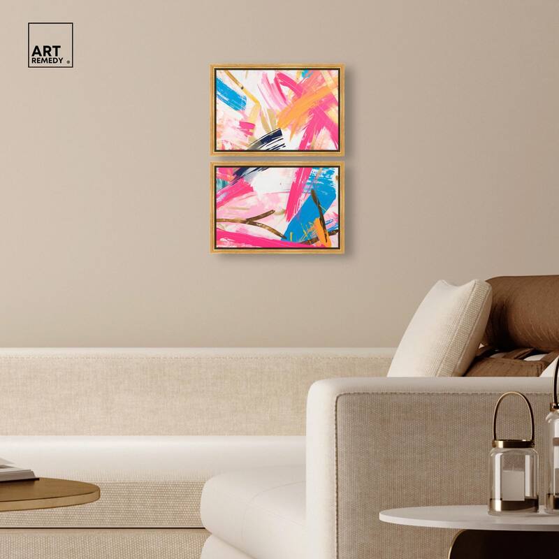 Language Spontaneity II Canvas Set of 2 by Art Remedy
