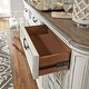 preview thumbnail 5 of 5, Magnolia Manor Antique White Weathered Bark Hall Buffet