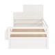 preview thumbnail 9 of 14, Twin Size Wood Platform Bed with Bookshelf, Movable Wardrobe,Built-in Trundle