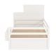 preview thumbnail 18 of 25, Twin Size Wood Platform Bed with Sample Bookshelf and Movable Wardrobe, Multifunctional Bed with Built-in Trundle Bed, White