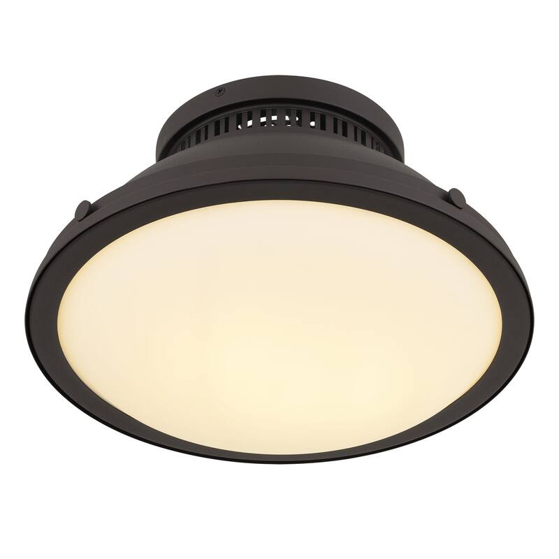 Halo 2-Light 14" Dark Bronze Flush Mount Ceiling Light