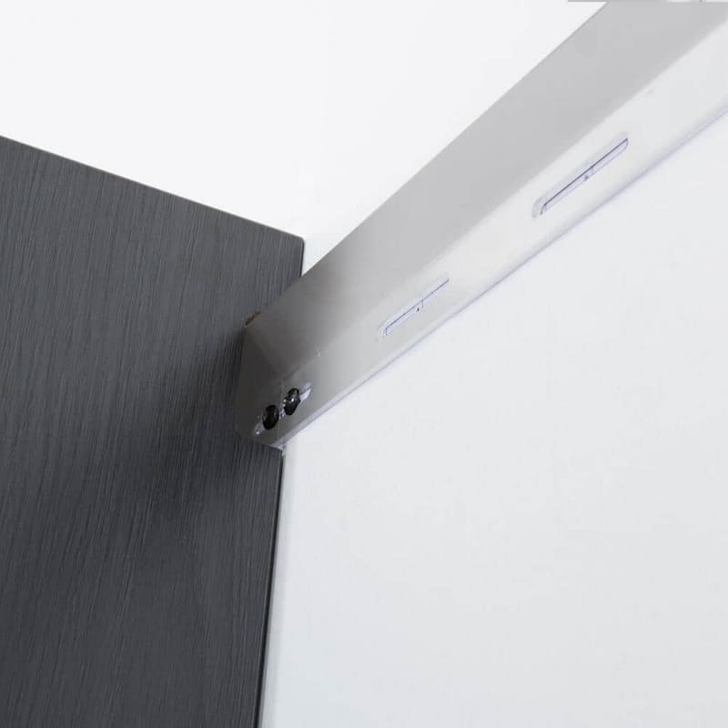 Asti Garage Garage Wall Storage Cabinet, 79 Inch, Gray Metallic Finish