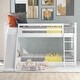 preview thumbnail 1 of 25, Twin over Twin Bunk Bed with Convertible Slide and Ladder White