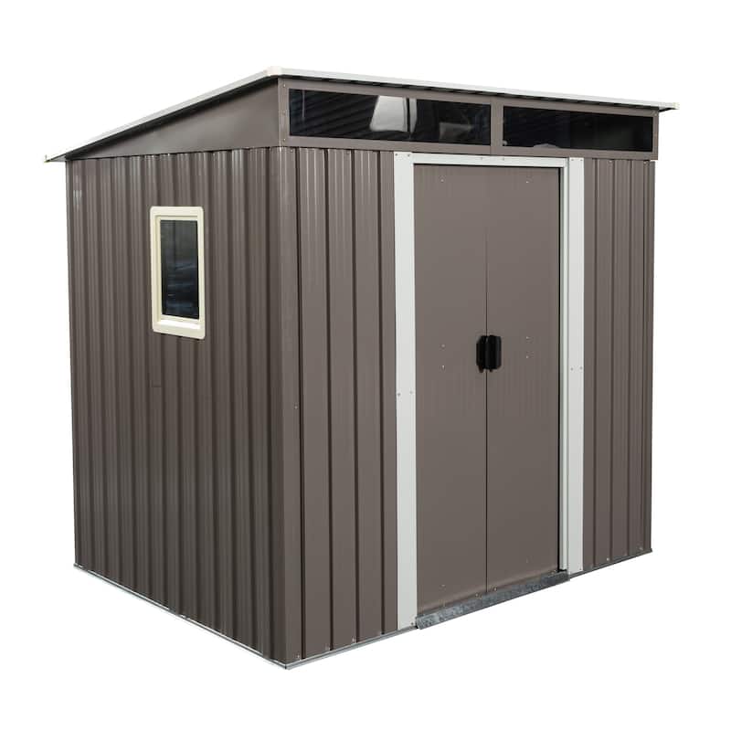 6 x 5FT Outdoor Metal Storage Shed With window