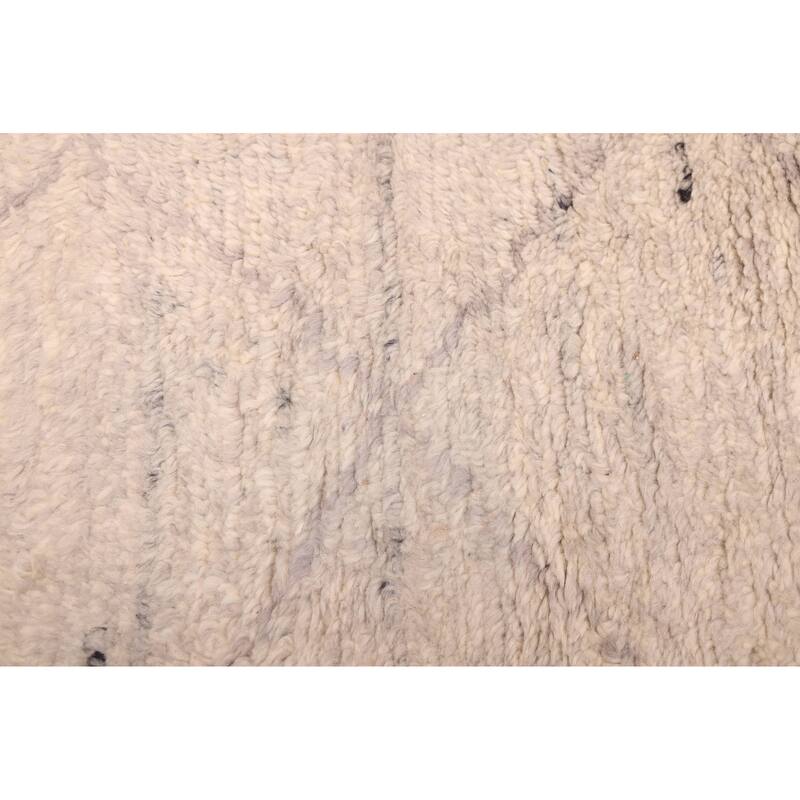 ECARPETGALLERY Hand-knotted Tangier Light Grey Wool Rug - 8'2 x 9'11