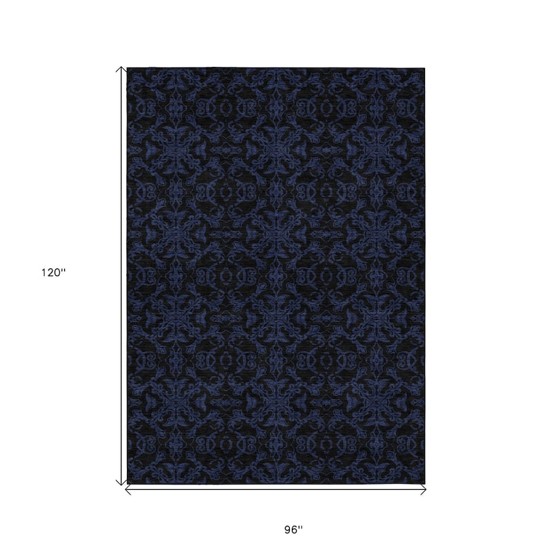 HomeRoots Medallion Transitional Rectangle Outdoor Rug