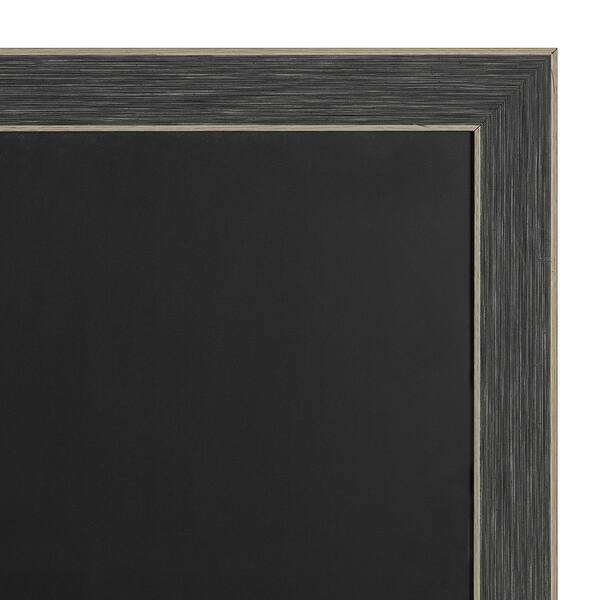Shop Black Framed Burlap Pinboard And Chalkboard Overstock
