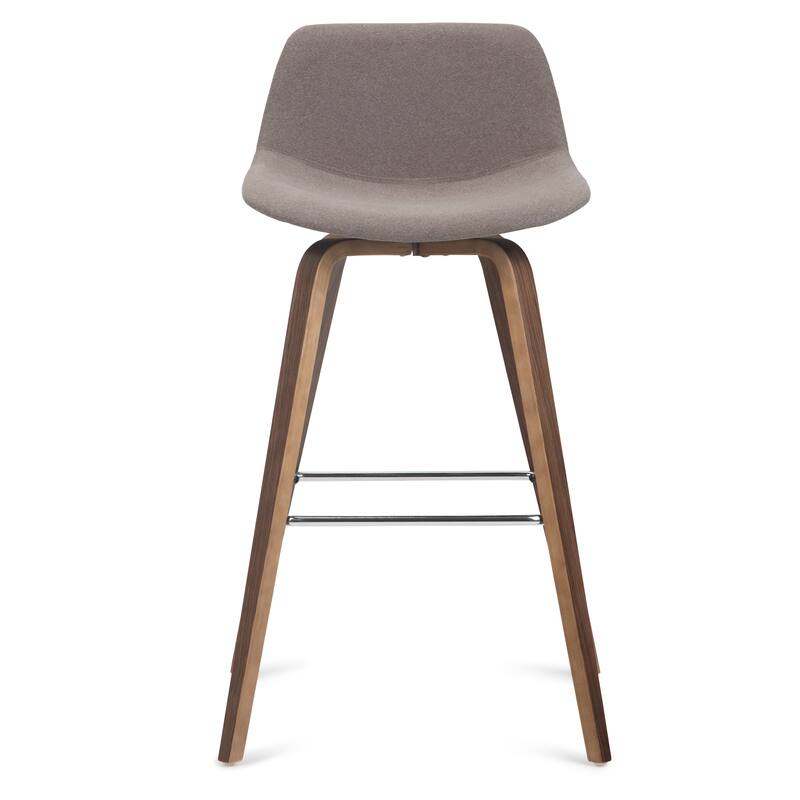 WYNDENHALL Cacey Mid Century Modern Bentwood Counter Height Stool (Set of 2) - 20.7'' x 21.1'' x 36.6