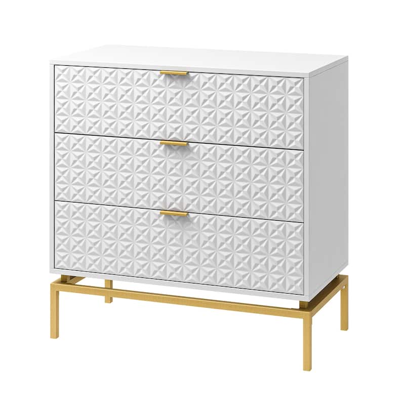 Volkard 31" Mid-century Storage Cabinet with a Metal Base by HULALA HOME