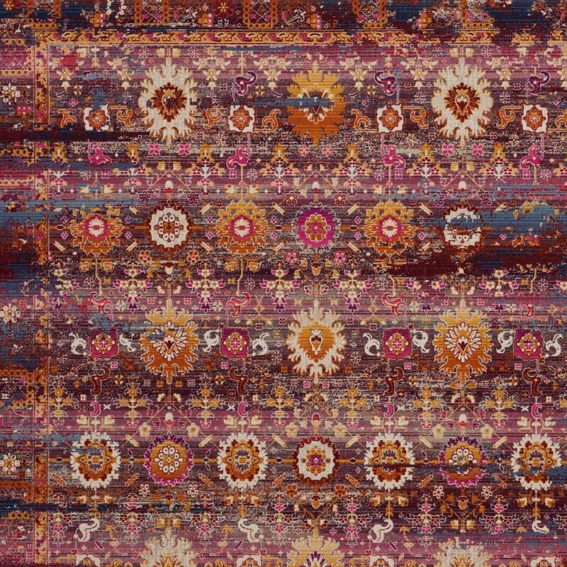 HomeRootsFloral Transitional Rectangle Area Rug - 118' X '94' X '0.5