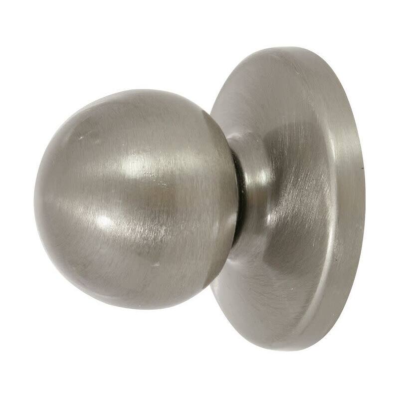 Delaney Bi-Fold Door 1-3/16 Inch Mushroom Cabinet Knob - Satin Nickel