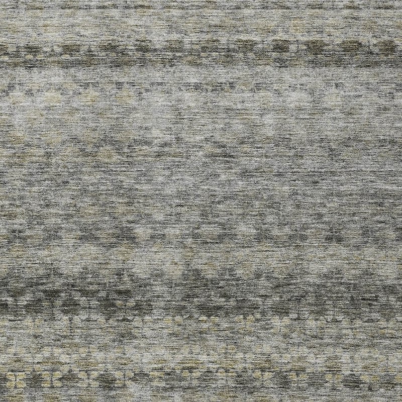HomeRoots Striped Transitional Rectangle Outdoor Rug