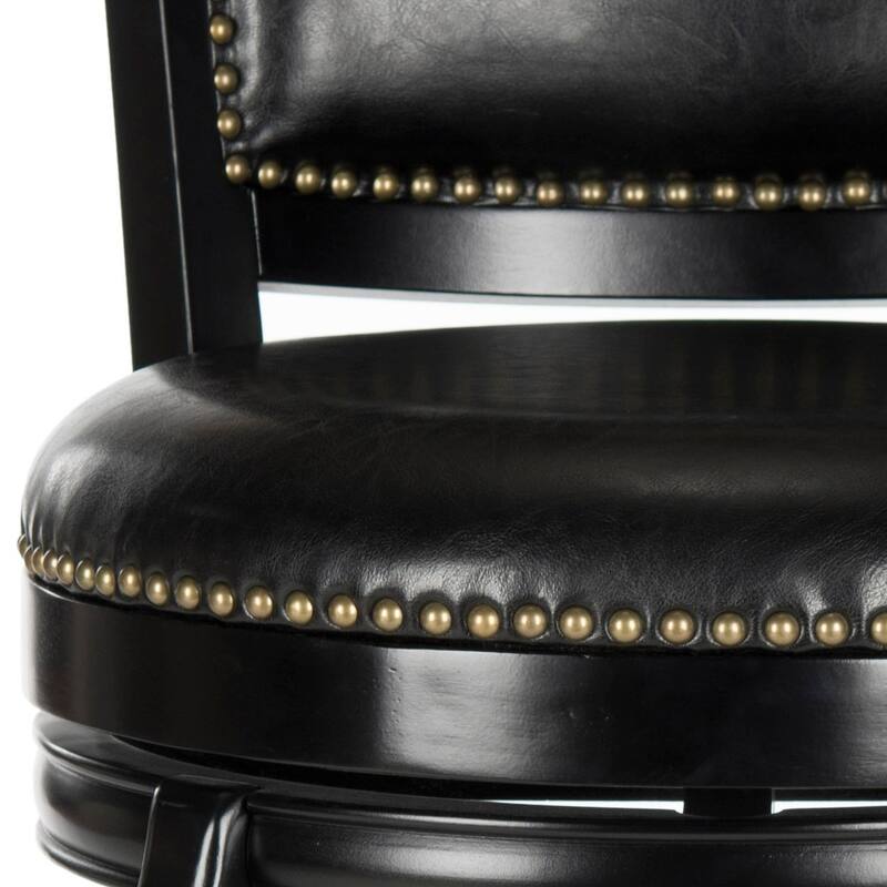 SAFAVIEH Pasquale Black 29-inch Bar Stool - 24" x 25" x 45"