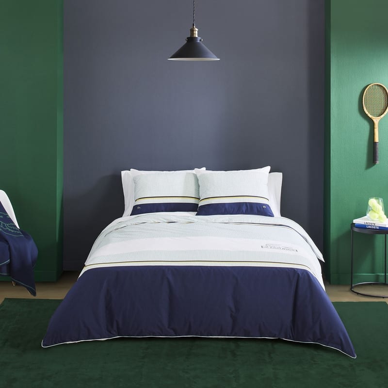 Lacoste Valleyfield 3-Piece Cotton Reversible Duvet Cover Set