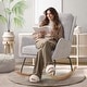preview thumbnail 30 of 54, HOMYKA 25.2” Wide Rocking Chair with Button Accents for Nurseries