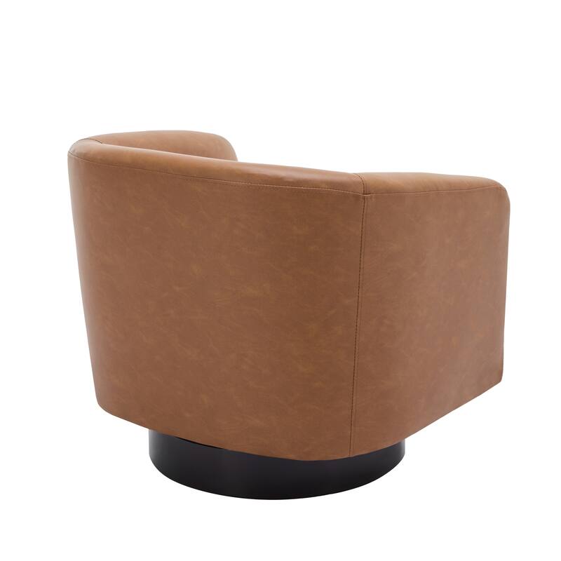 Modern 360°Swivel Accent Chairs Barrel Armchairs