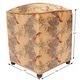 preview thumbnail 2 of 7, Chinese Nature-sceen Clem Italian Velvet Upholstered Ottoman