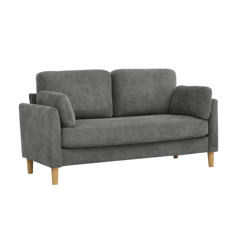 Minimalist Upholstered Sofa - 2 Seats - 30.5" D x 66" W x 35" H