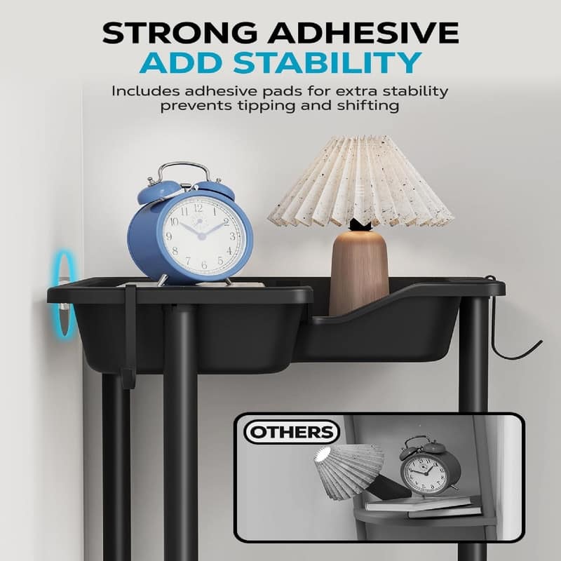 Corner Shelf Stand - 13.6"D x 10"W x27.7"H