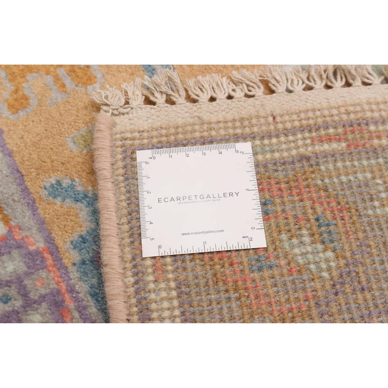 ECARPETGALLERY Hand-knotted Modern Oushak Light Brown Wool Rug - 2'5 x 7'11