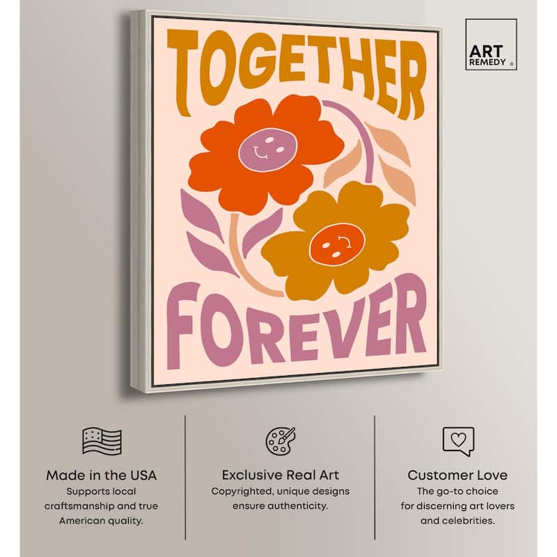 We Together Canvas by Art Remedy