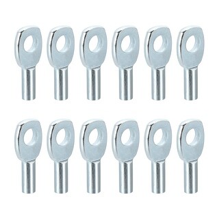 Fast Rope Eyelets 12 Pcs Wire Rope Eyelets, Gym Machine Accessories for 5mm Cable Stopper ...