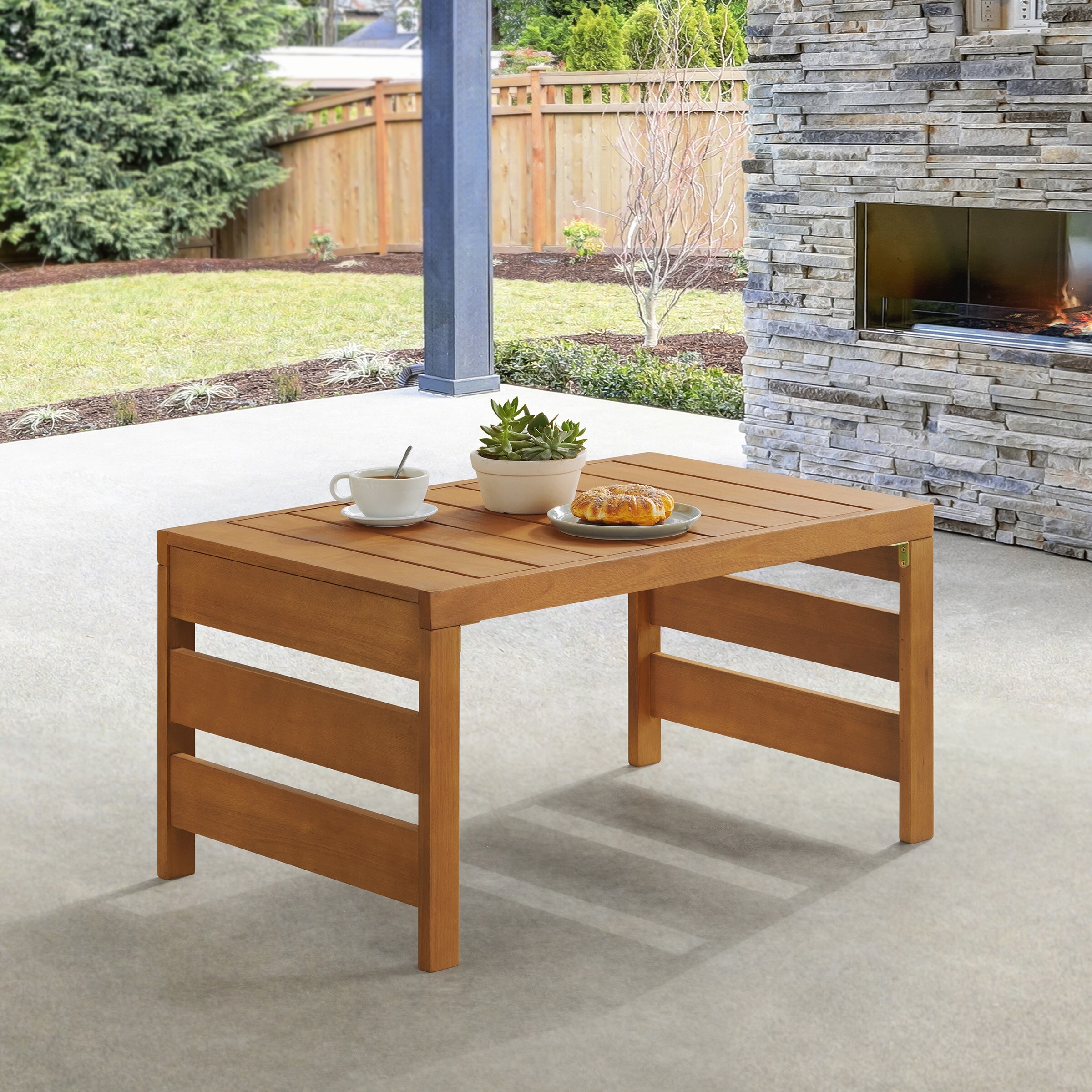 Eucalyptus wood online coffee table