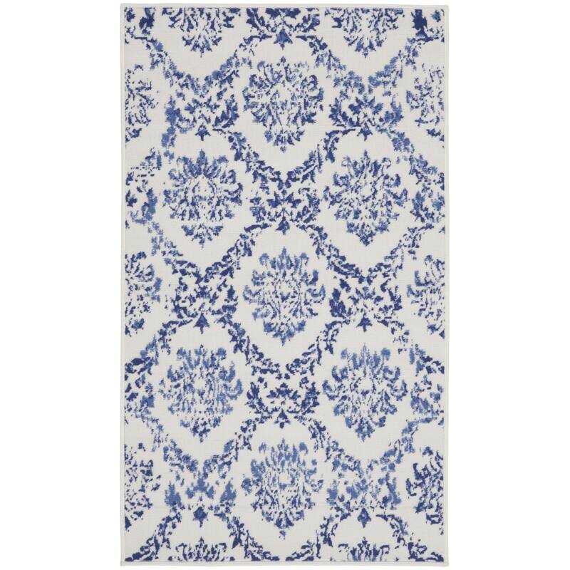 Fixo Power Loomed Distressed Stain Resistant Area Rug By HomeRoots - 60' X '36' X '0.39